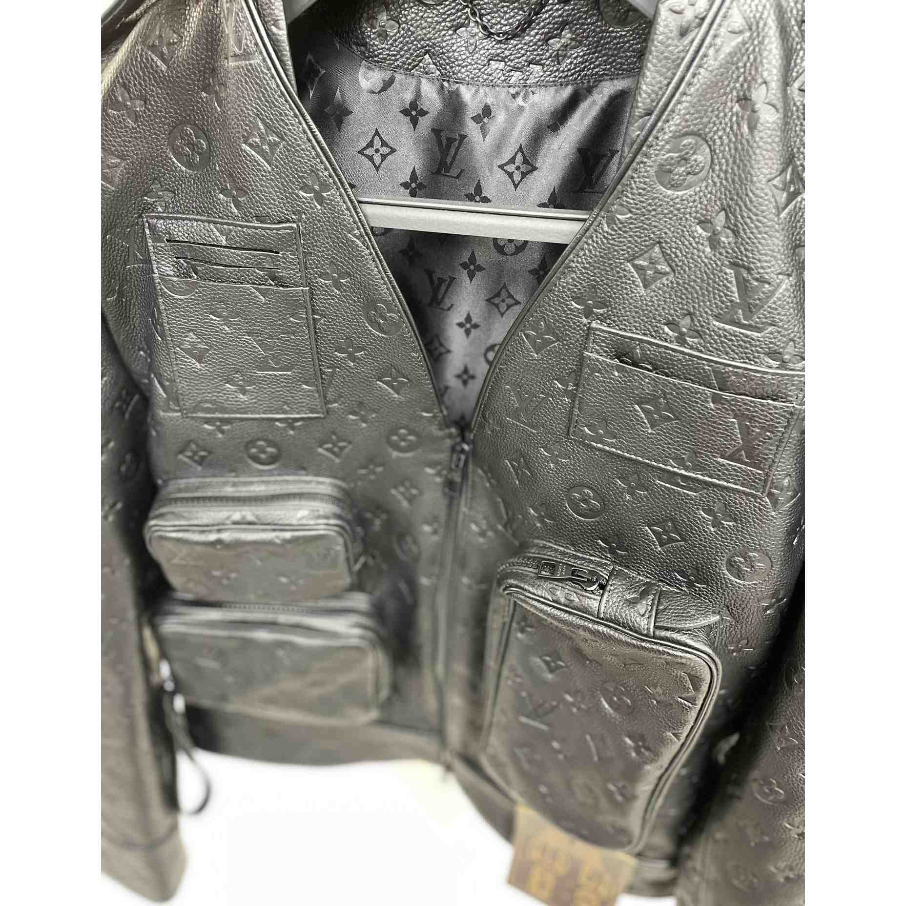 Louis Vuitton Monogram Embossed Utility Jacket - DesignerGu