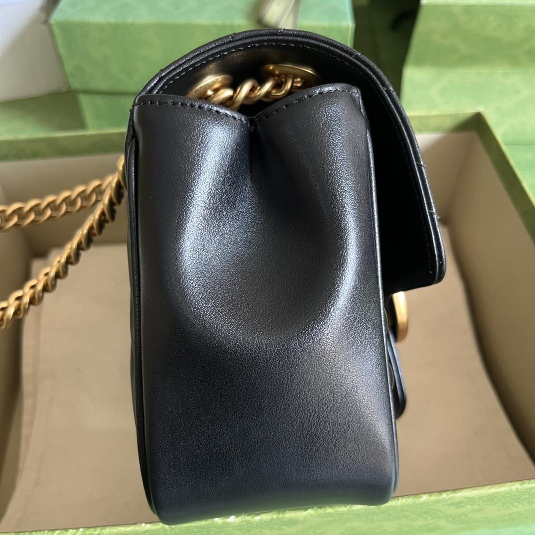 Gucci GG Marmont Mini Shoulder Bag(18-13.5-8cm) - DesignerGu