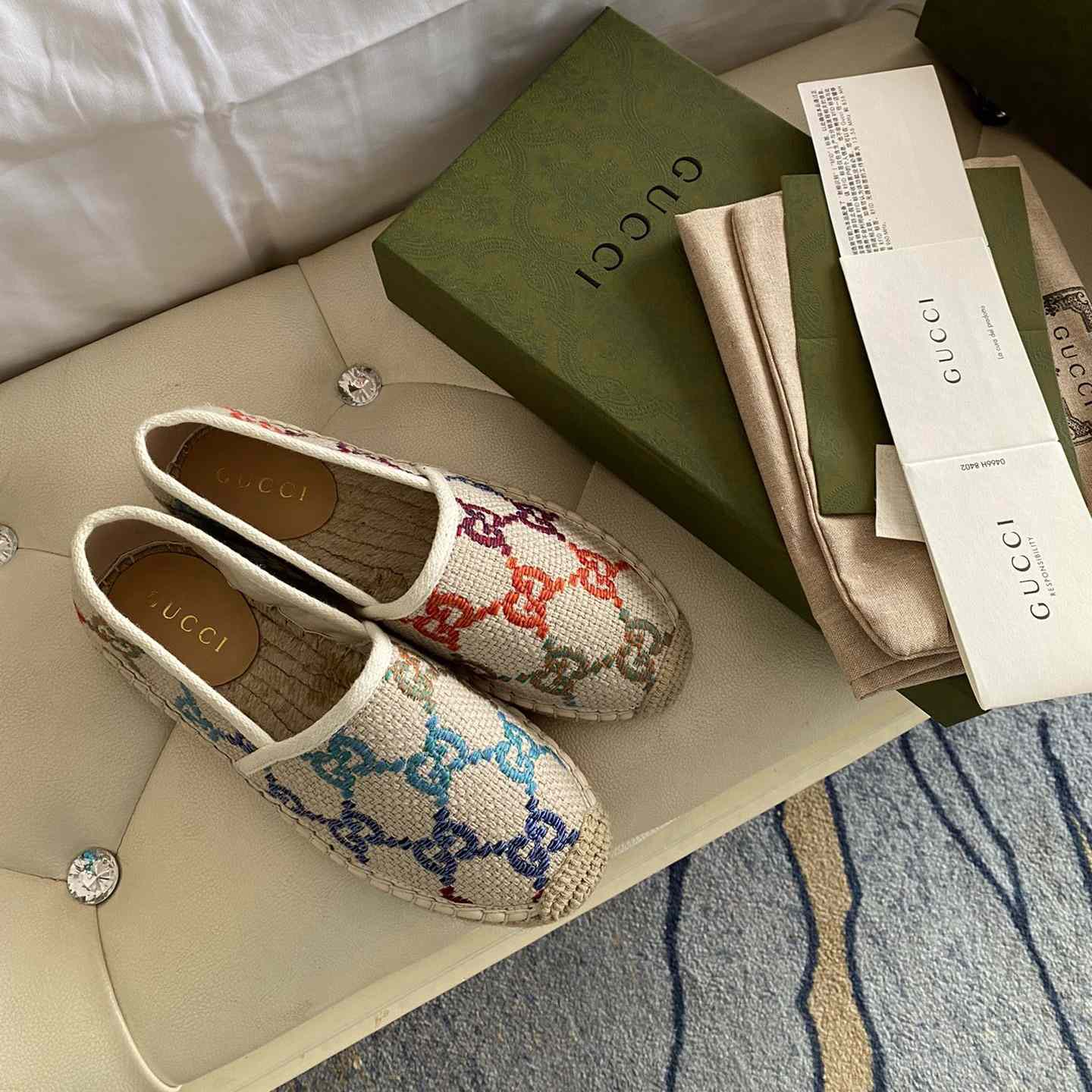 Gucci GG Jacquard Espadrilles - DesignerGu