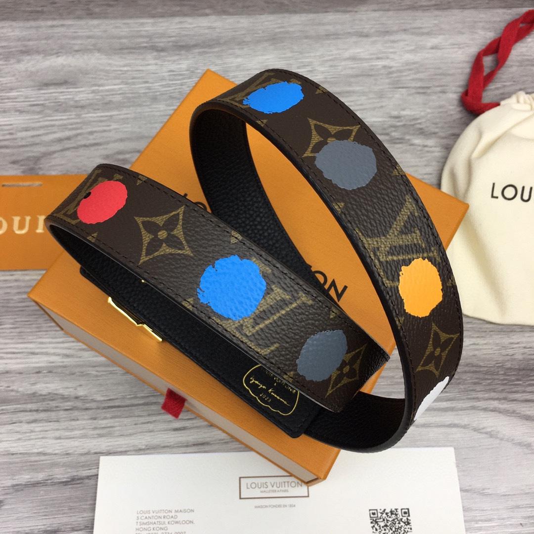 Louis Vuitton LV x YK LV Initiales 30mm Reversible Infinity Dots - DesignerGu