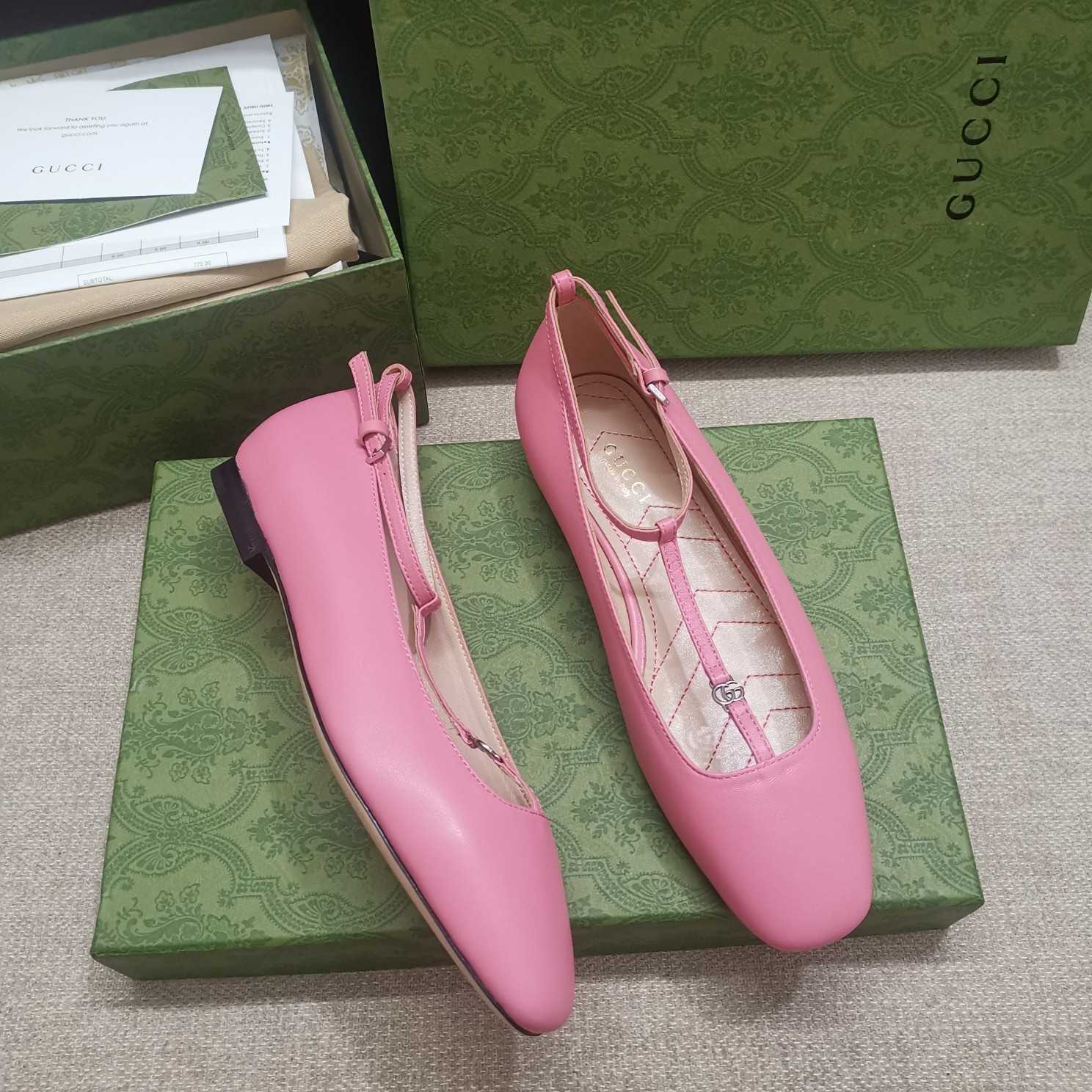 Gucci Women's Ballet Flat With Double G - DesignerGu