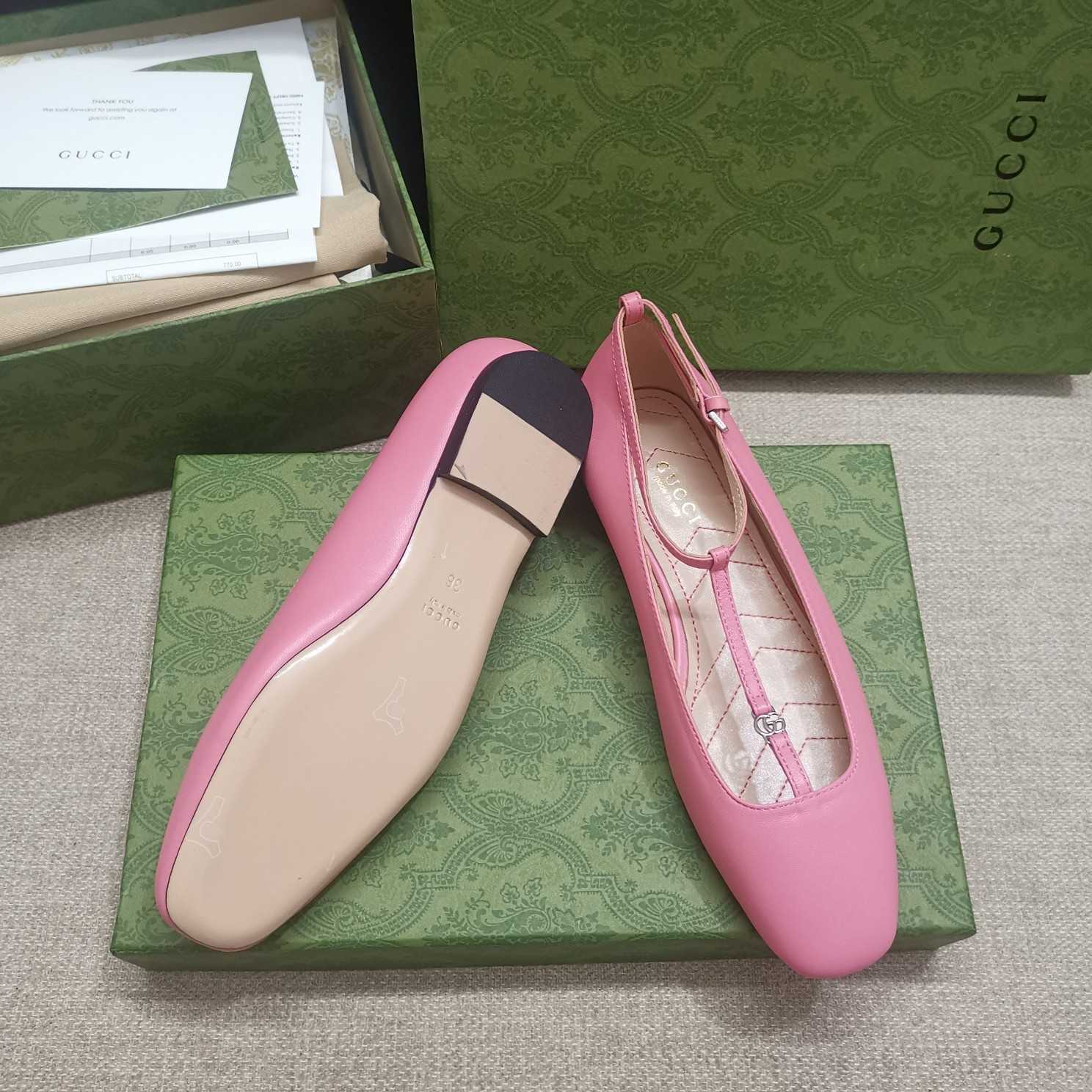 Gucci Women's Ballet Flat With Double G - DesignerGu