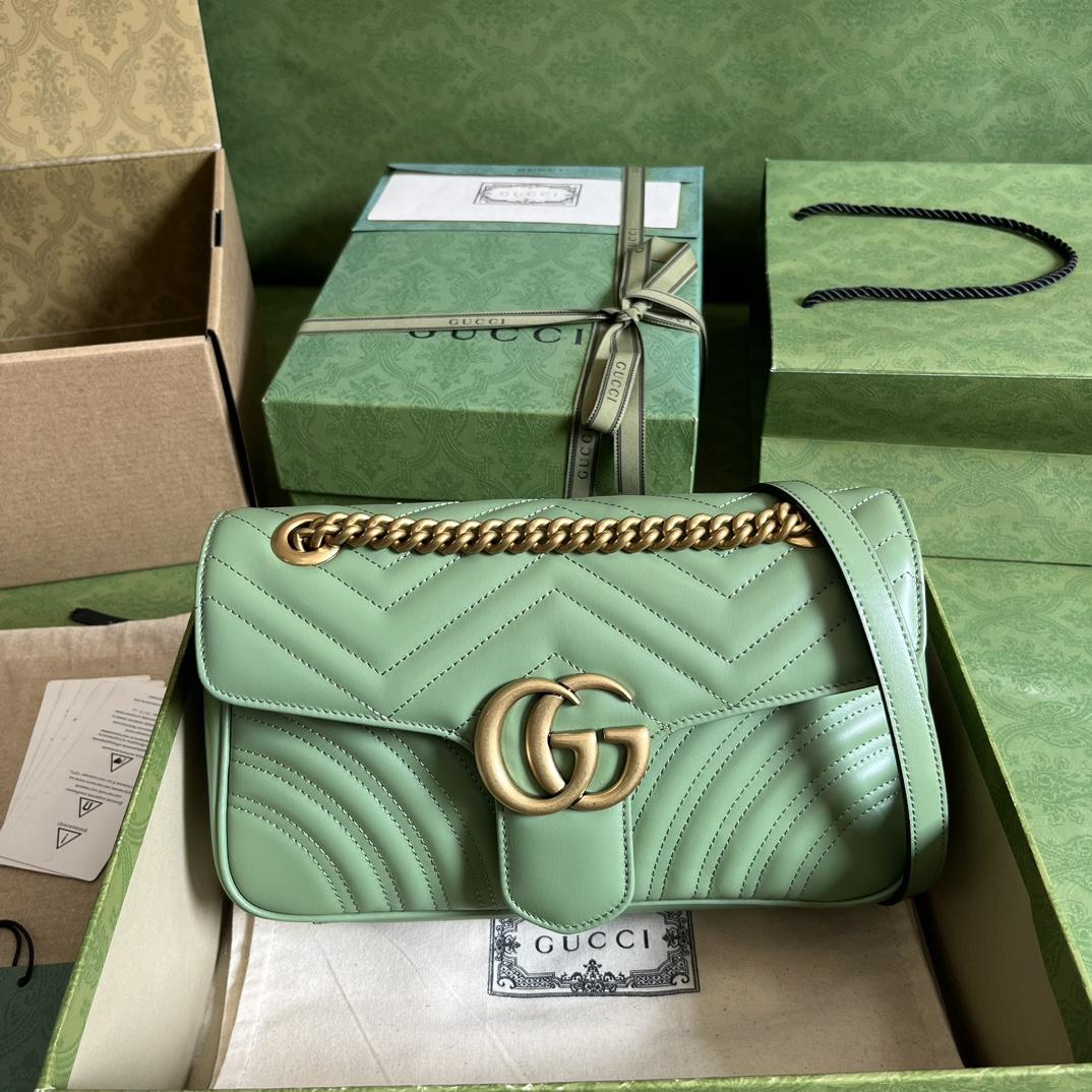 Gucci GG Marmont Small Shoulder Bag(26*15*7cm)   - DesignerGu