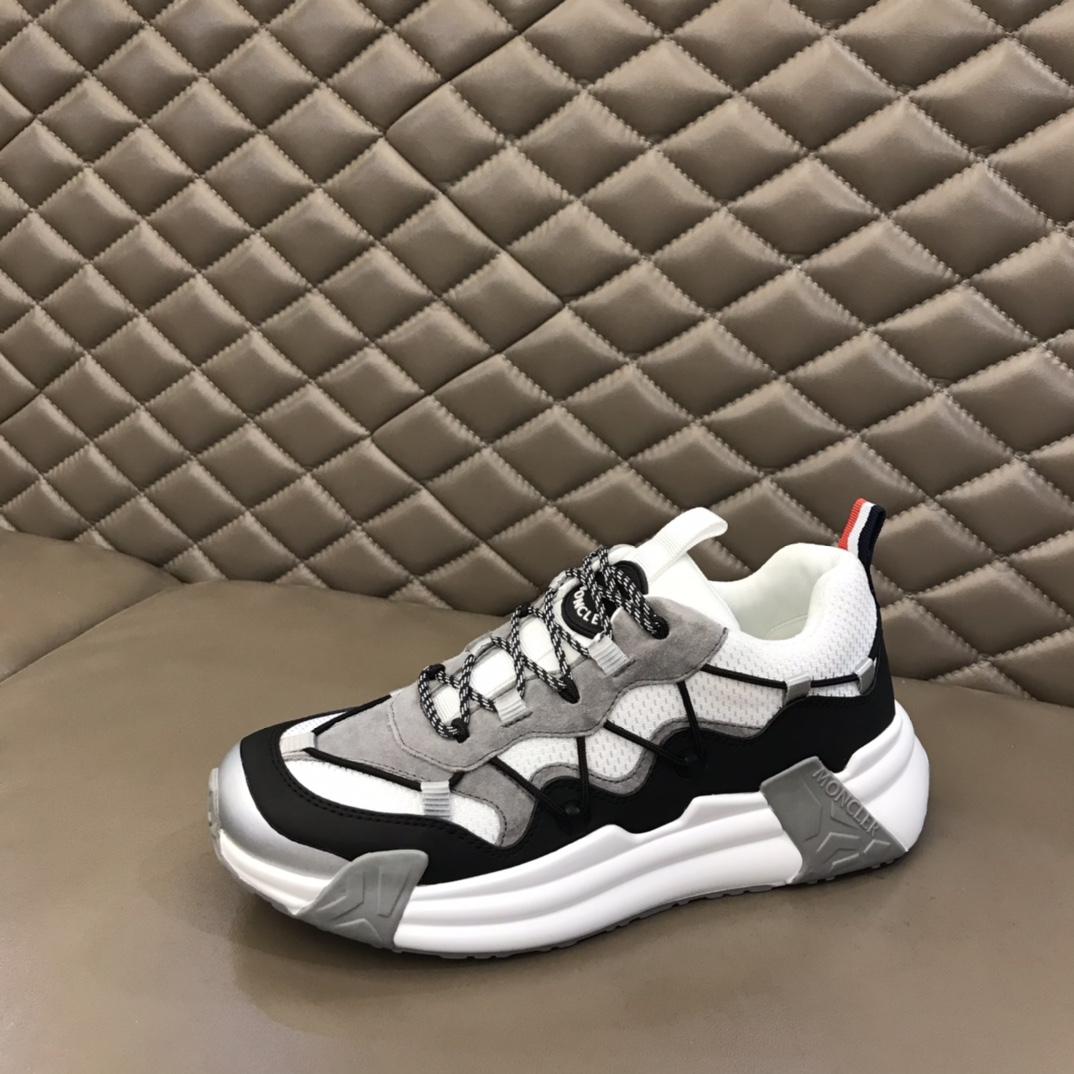 Moncler Grosgrain-loop Lace-Up Sneakers - DesignerGu