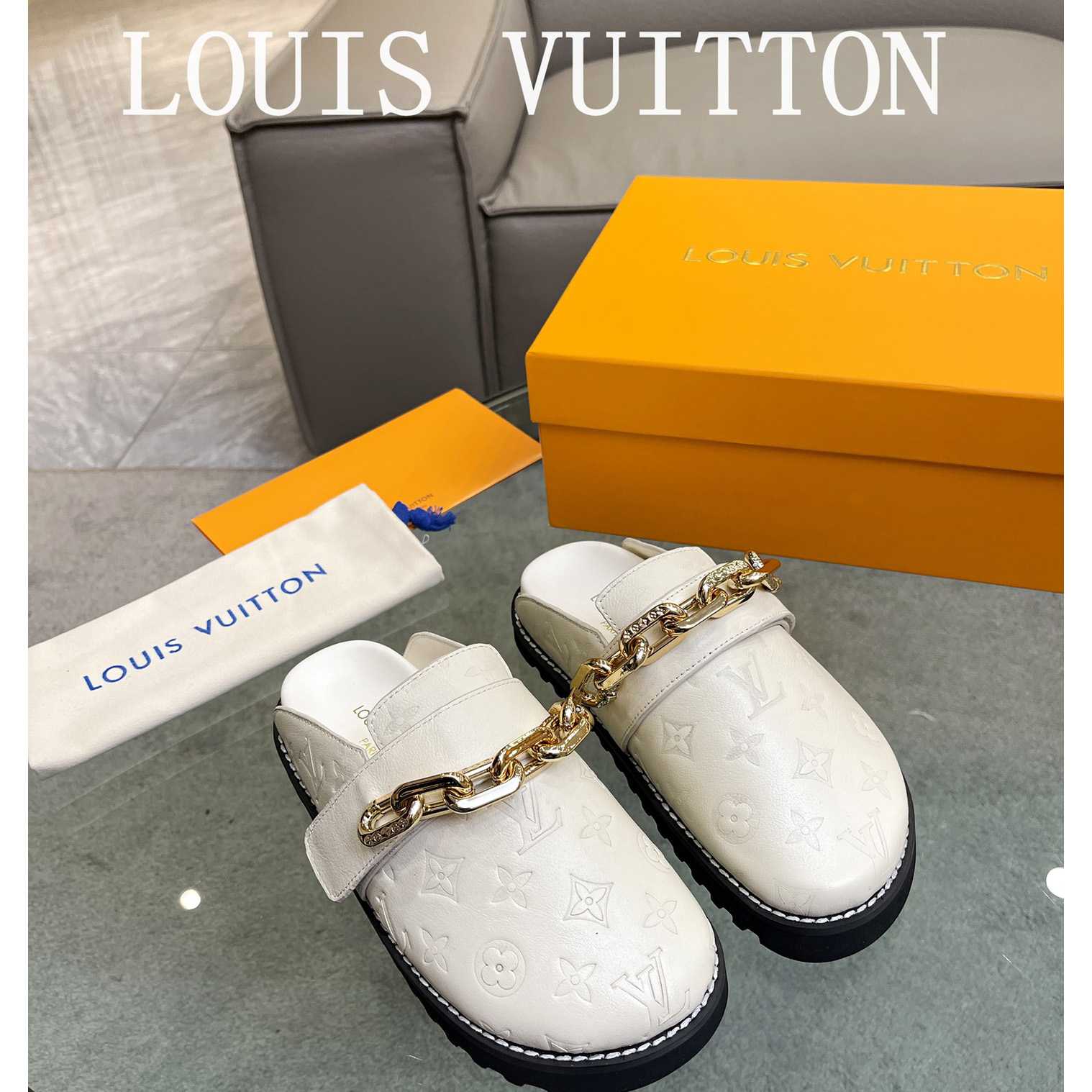 Louis Vuitton Lv Cosy Flat Comfort Clog         - DesignerGu