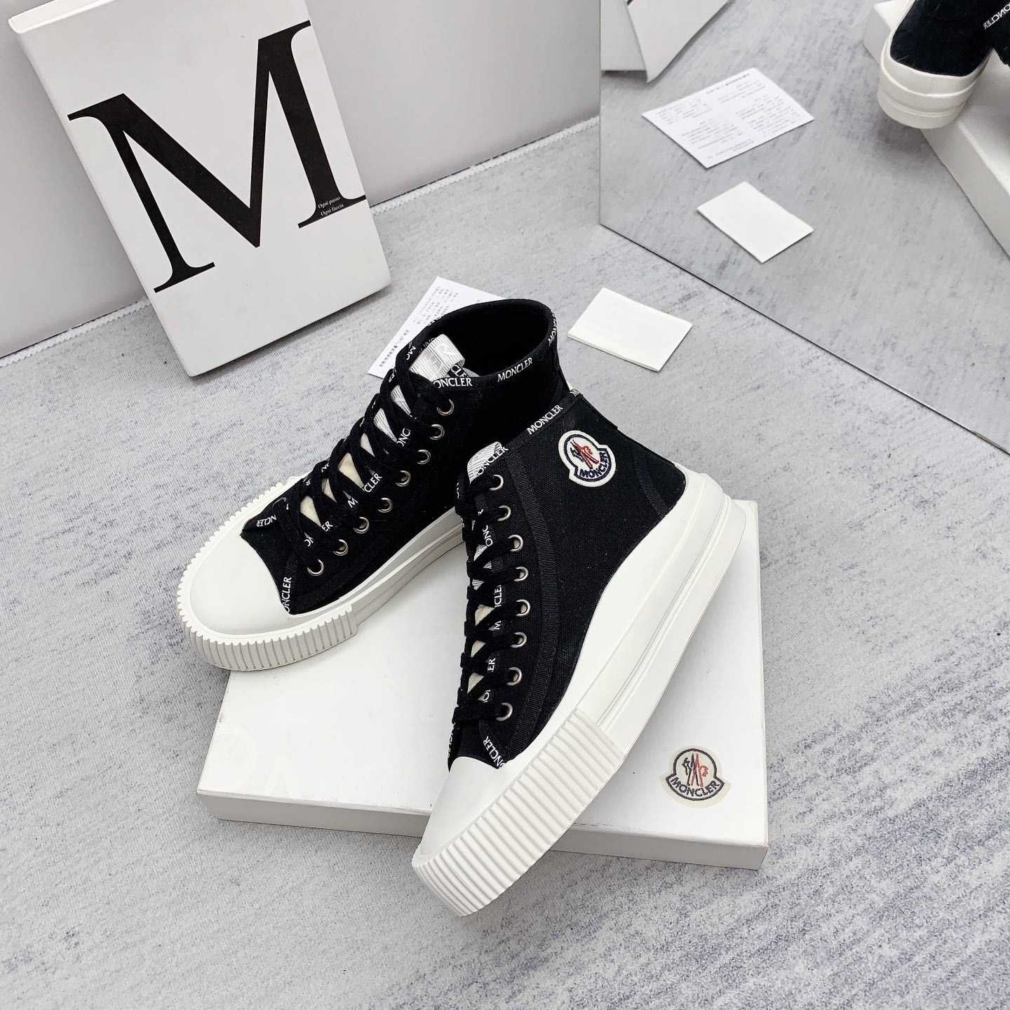 Moncler Black Lissex Sneakers - DesignerGu