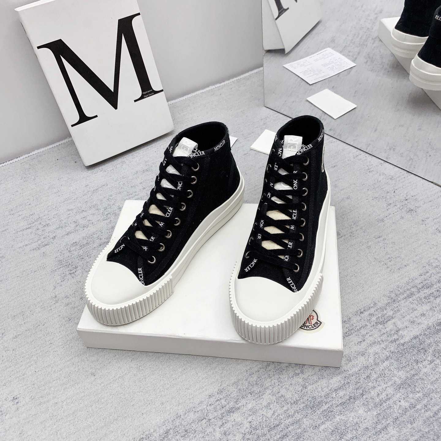 Moncler Black Lissex Sneakers - DesignerGu