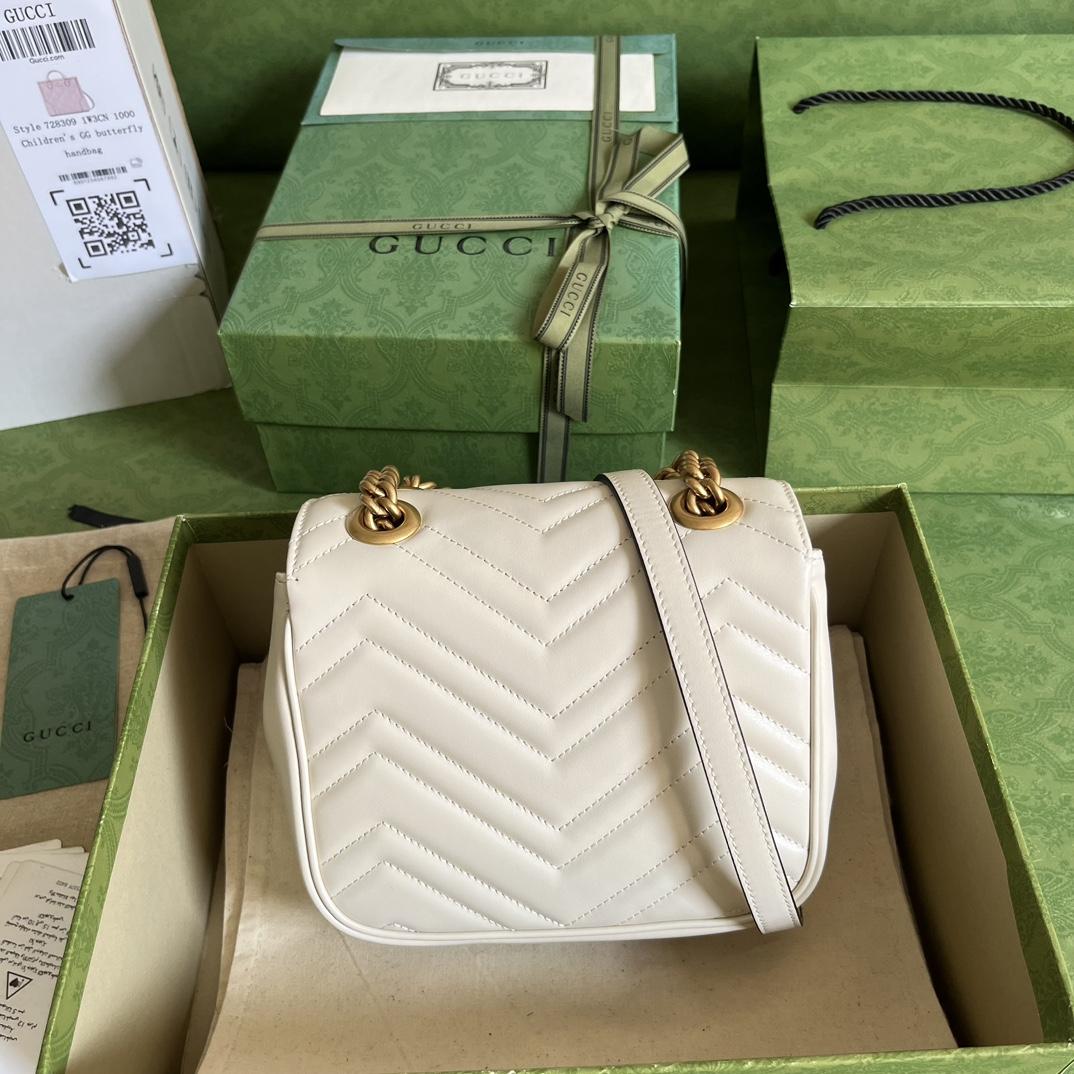 Gucci GG Marmont Mini Shoulder Bag(18-13.5-8cm) - DesignerGu