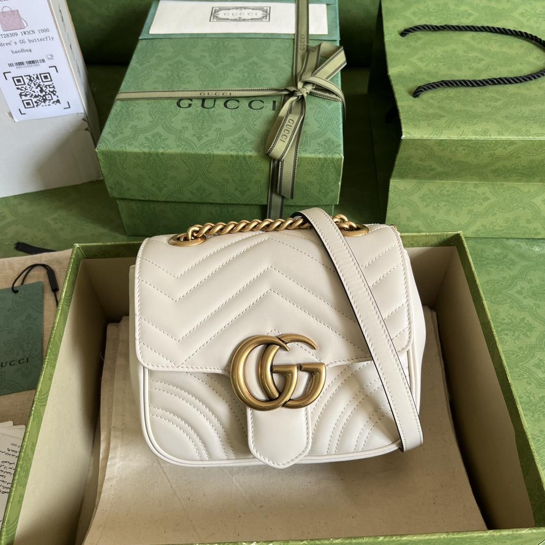 Gucci GG Marmont Mini Shoulder Bag(18-13.5-8cm) - DesignerGu