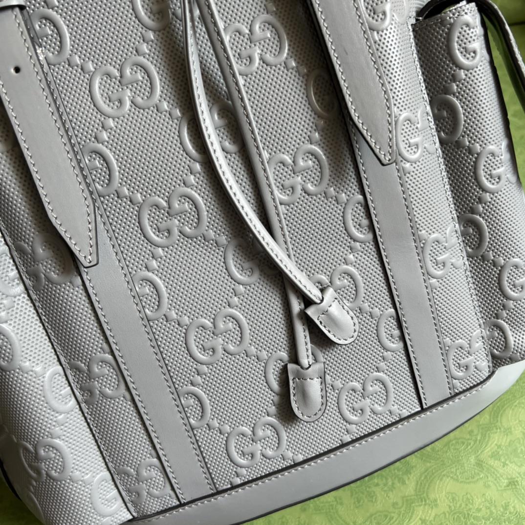 Gucci GG Embossed Backpack(34-41-12cm) - DesignerGu