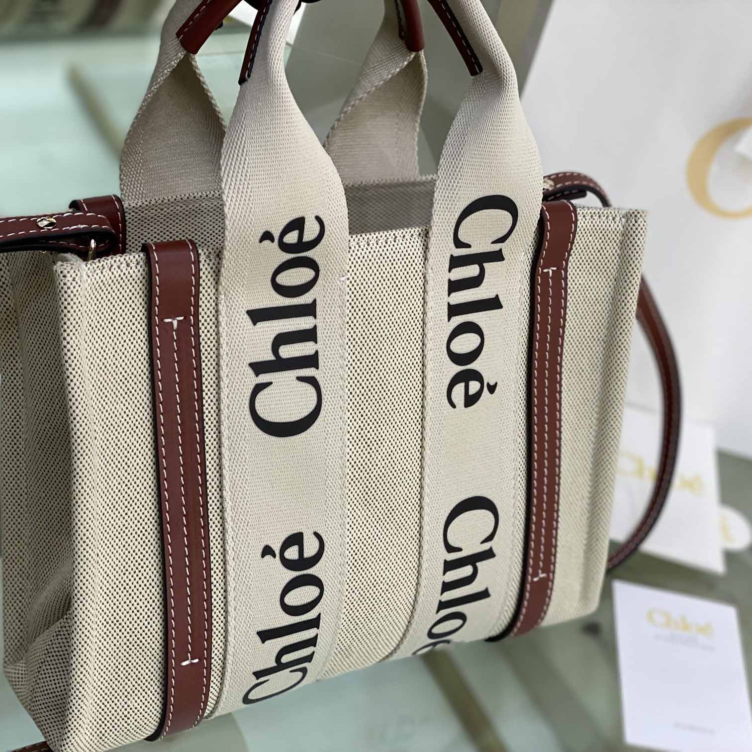 Chloe Small Woody Tote Bag - DesignerGu