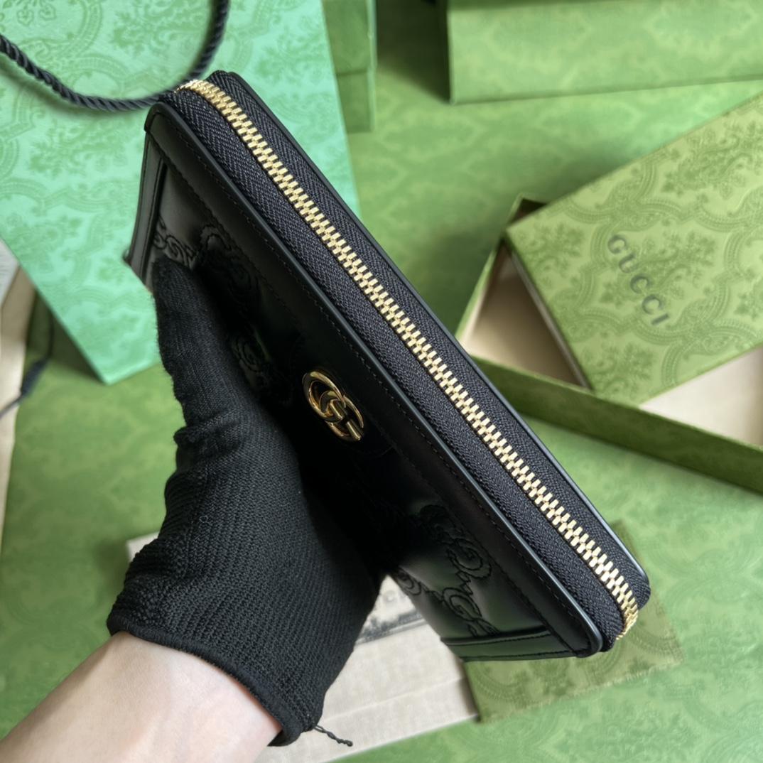 Gucci GG Matelasse Zip-around Wallet - DesignerGu