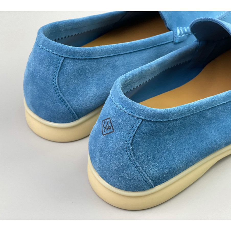 Loro Piana Summer Walk Loafers In Blue - DesignerGu