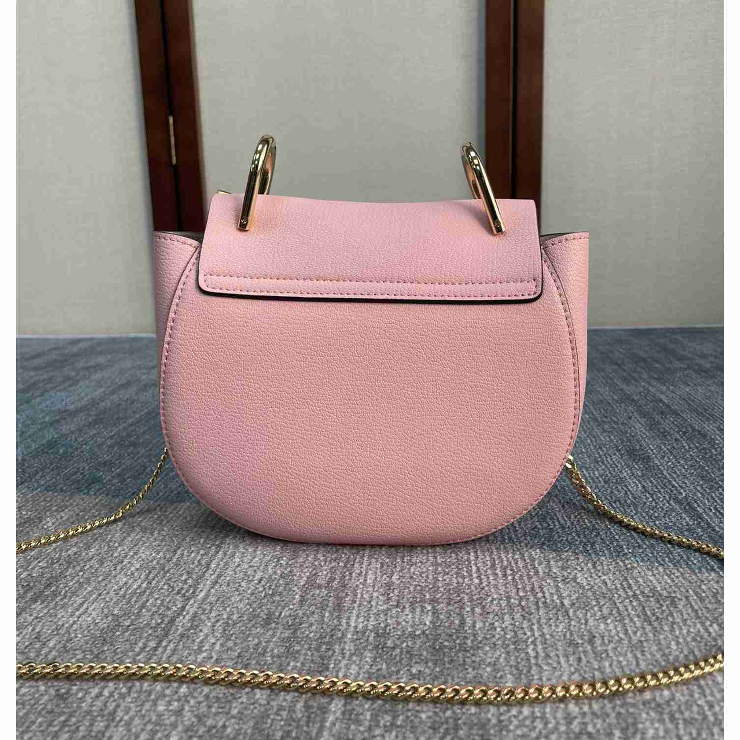 Chloe Drew Shoulder Bag In Small Grain Lambskin(19-7-16cm) - DesignerGu