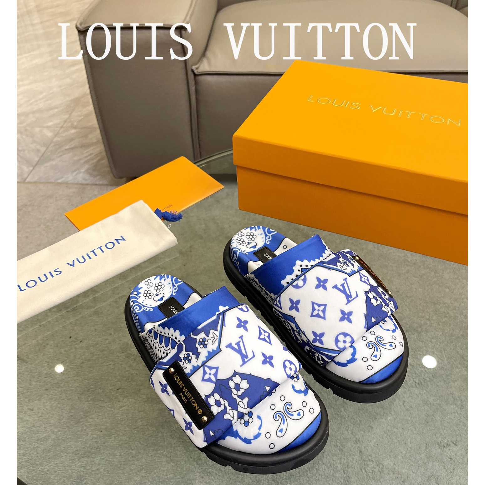 Louis Vuitton Slipper Pillow Flat Comfort Mule        1AAM52 - DesignerGu