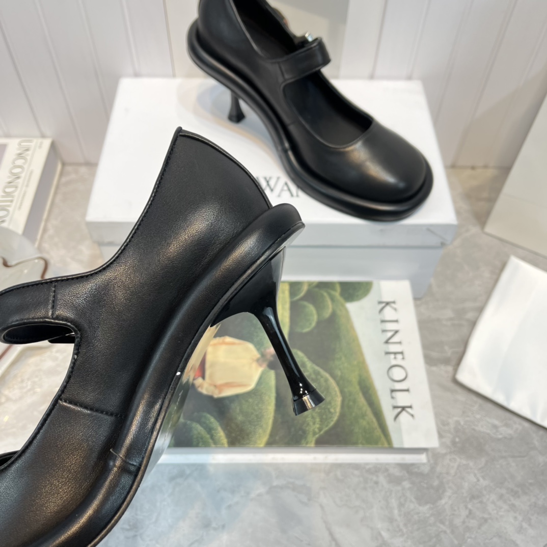 Jw Anderson Bumper-Tube Leather Maryjane Heels - DesignerGu