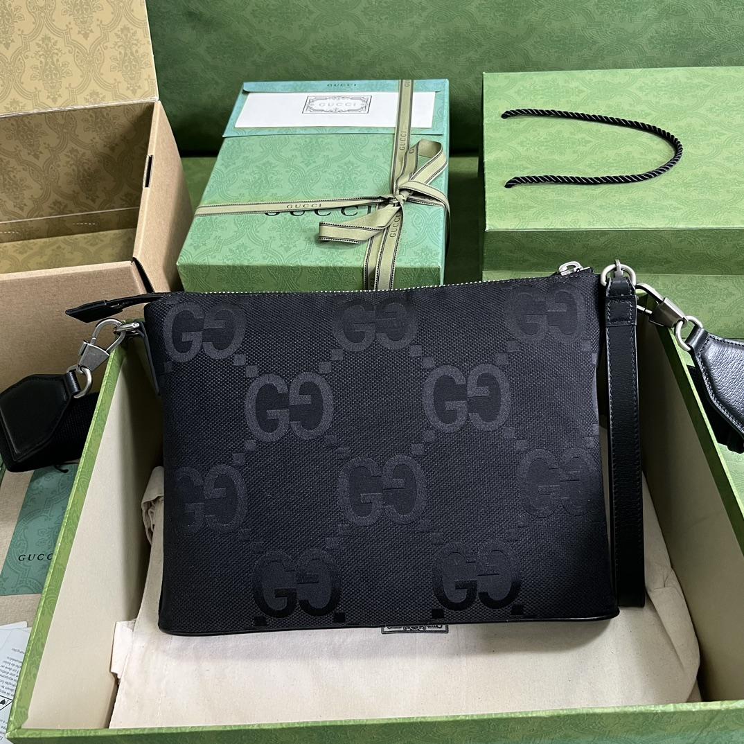 Gucci Jumbo GG Medium Messenger Bag - DesignerGu