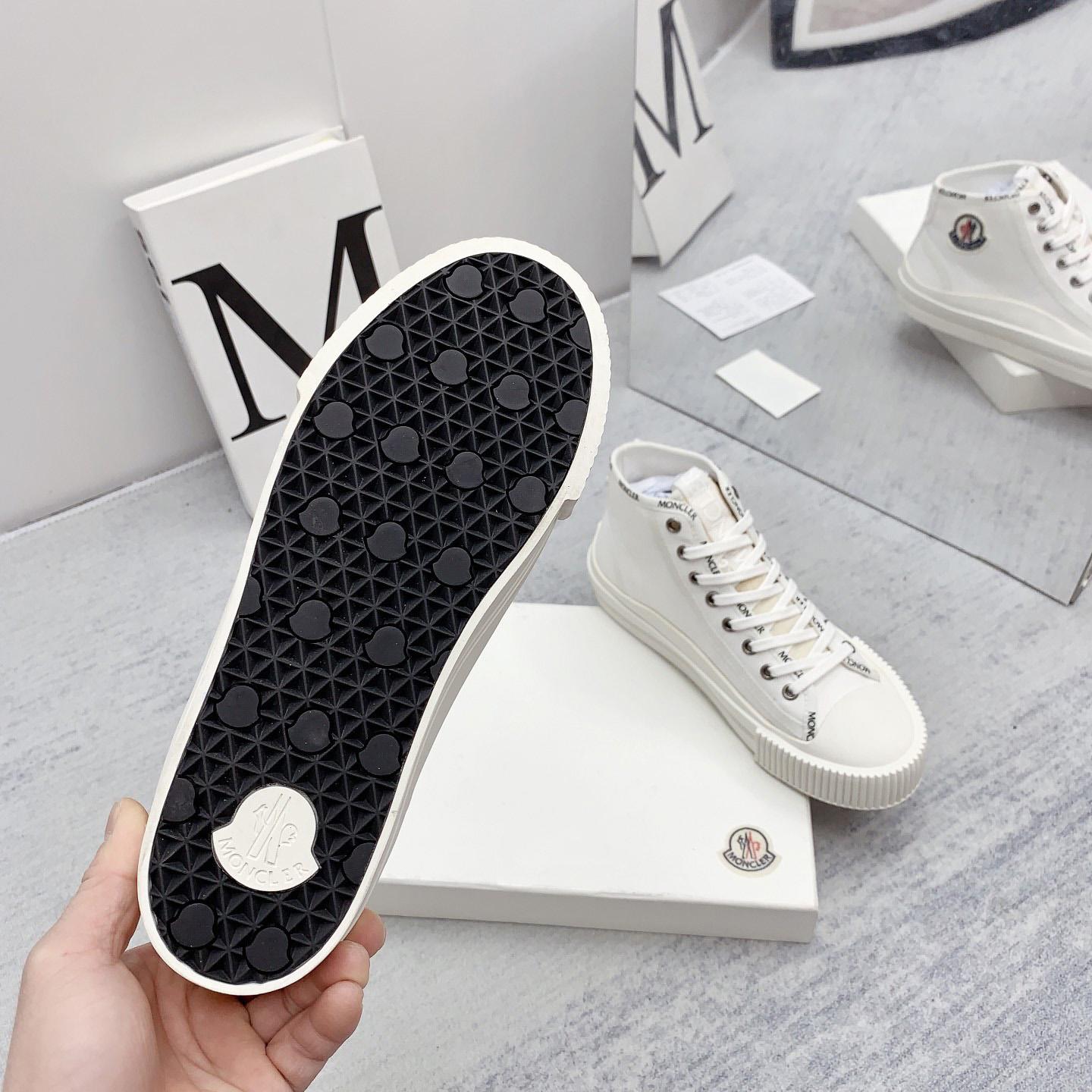 Moncler White Lissex Sneakers - DesignerGu