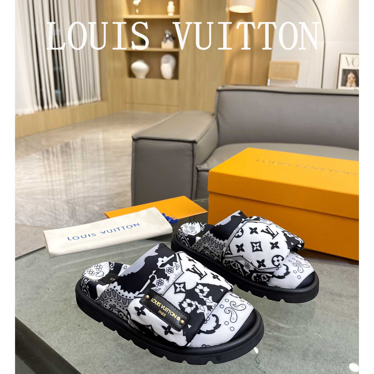 Louis Vuitton Slipper Pillow Flat Comfort Mule       - DesignerGu