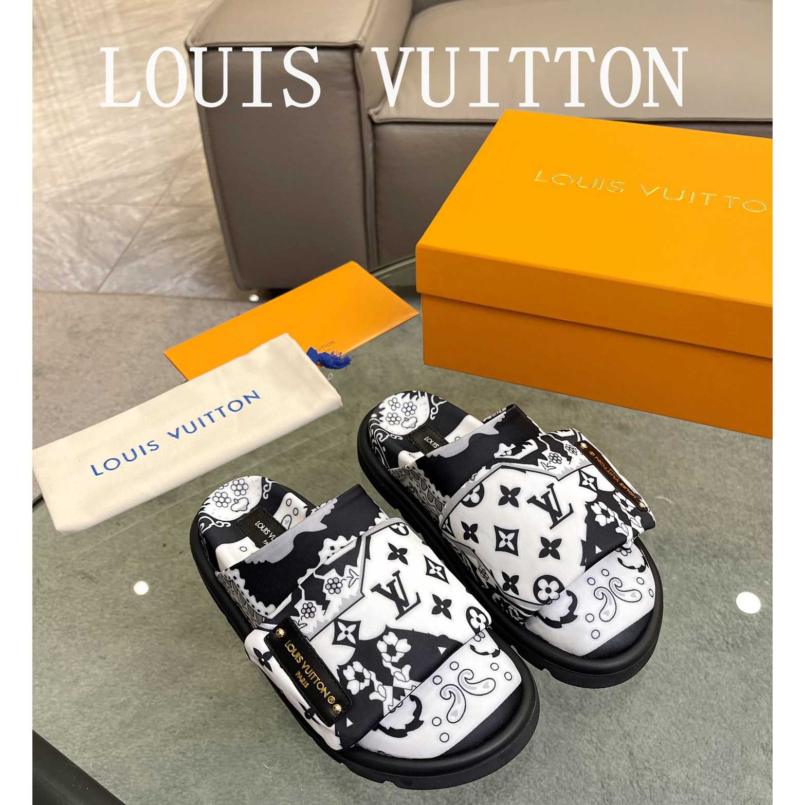 Louis Vuitton Slipper Pillow Flat Comfort Mule       - DesignerGu