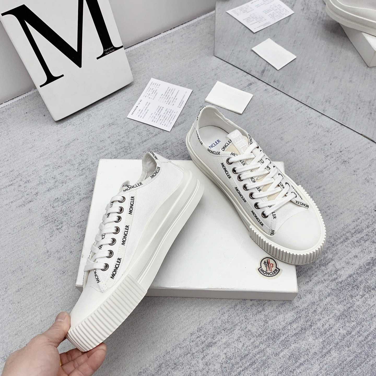 Moncler Glissiere Low-Top Sneakers - DesignerGu