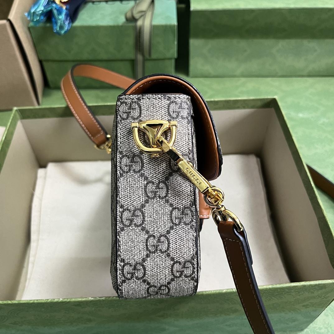 Gucci Horsebit 1955 Mini Bag(20.5-14.5-5cm)   - DesignerGu