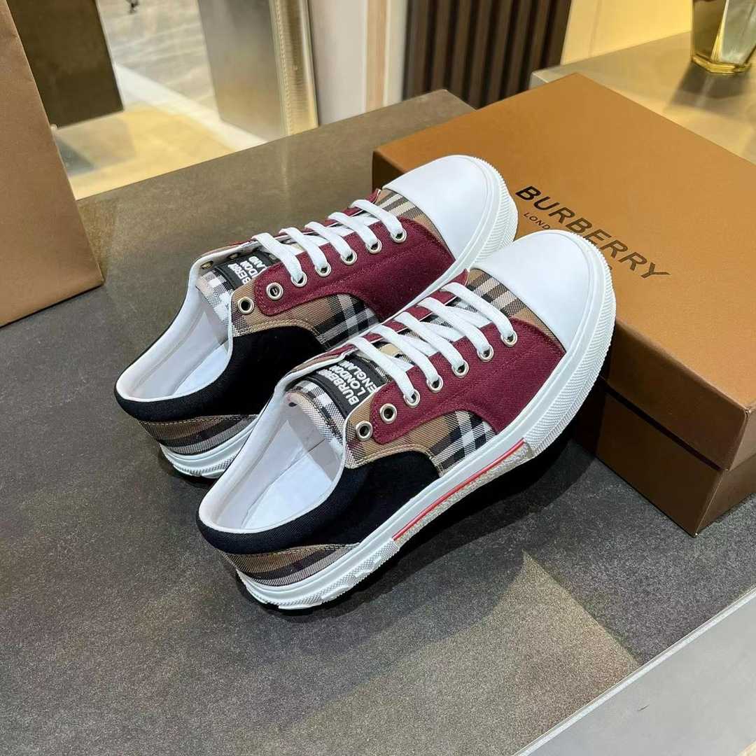 Burberry Kai Check Low-Top Sneakers - DesignerGu