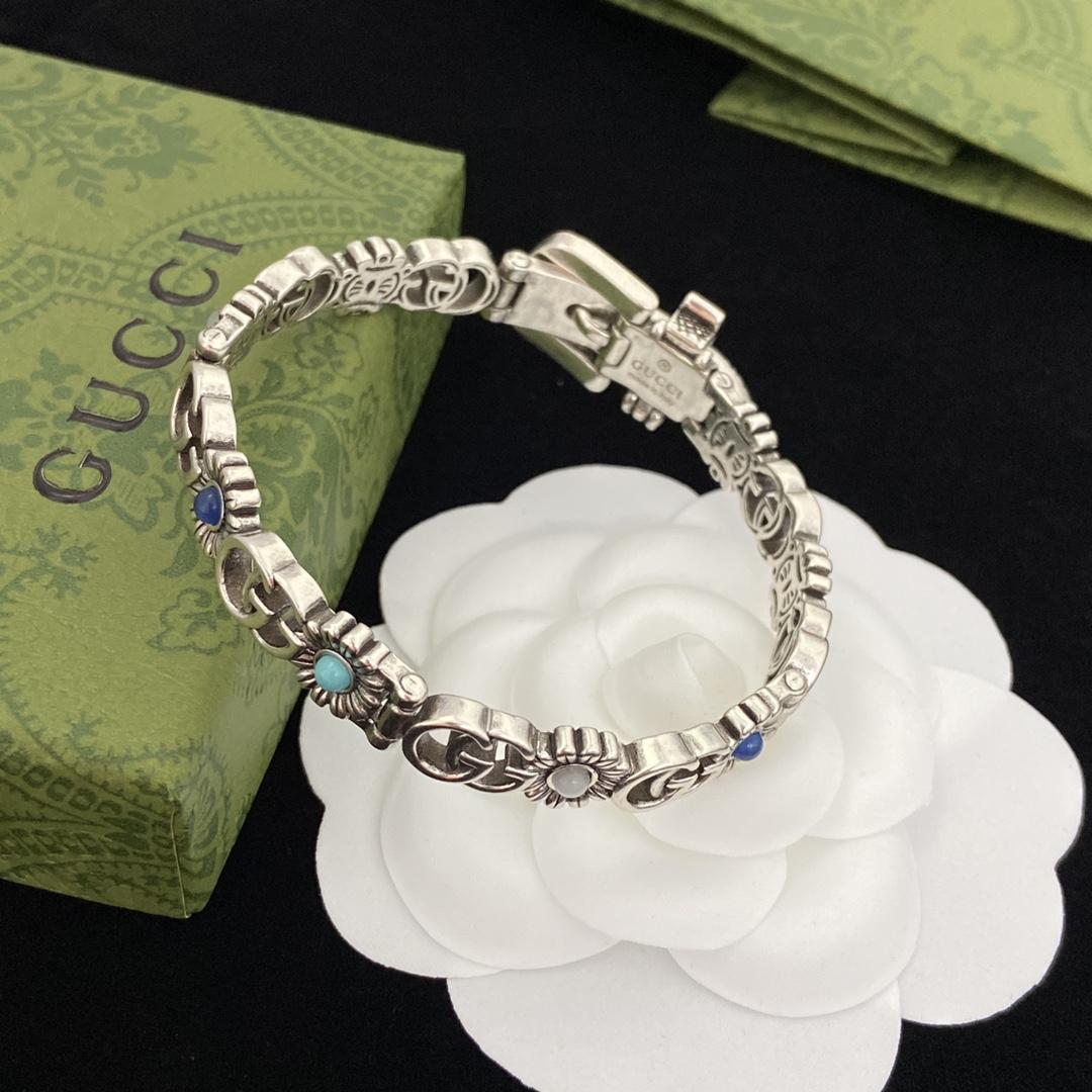 Gucci Double G Flower Bracelet - DesignerGu