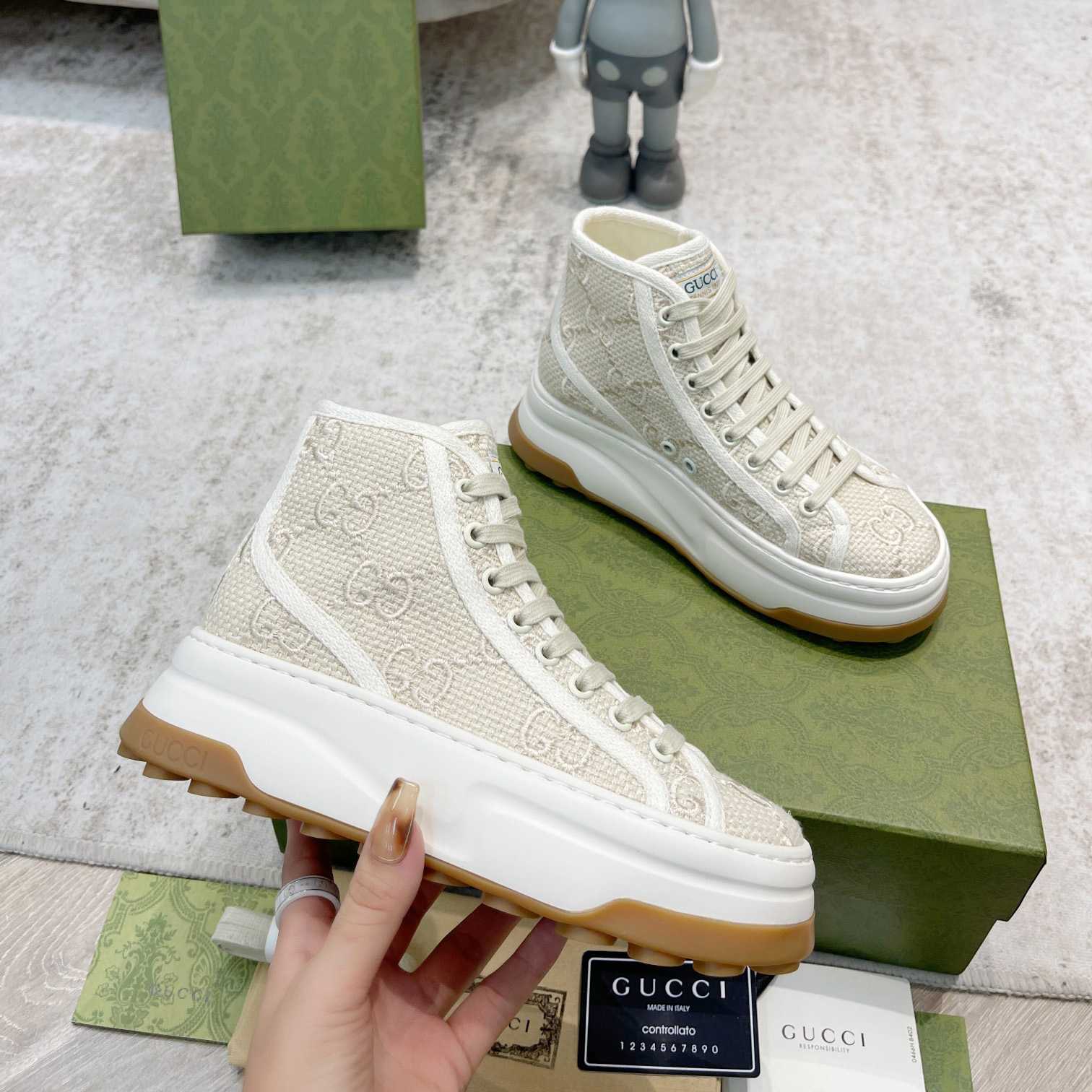 Gucci GG High Top Sneaker - DesignerGu