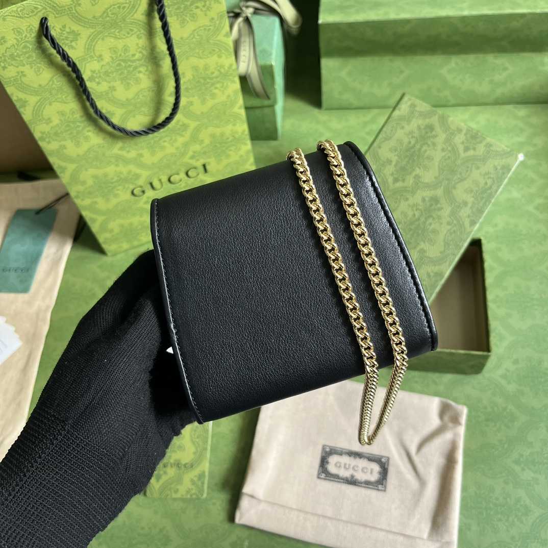 Gucci Blondie Medium Chain Wallet(12.5-11-2.5cm) - DesignerGu