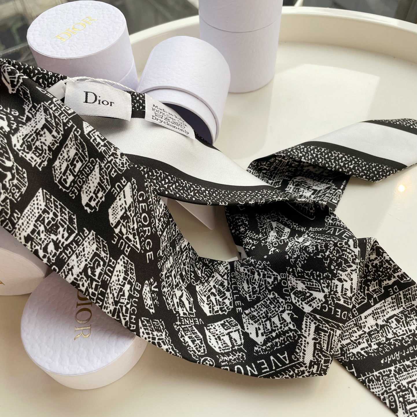 Dior Plan de Paris Mitzah Scarf  - DesignerGu