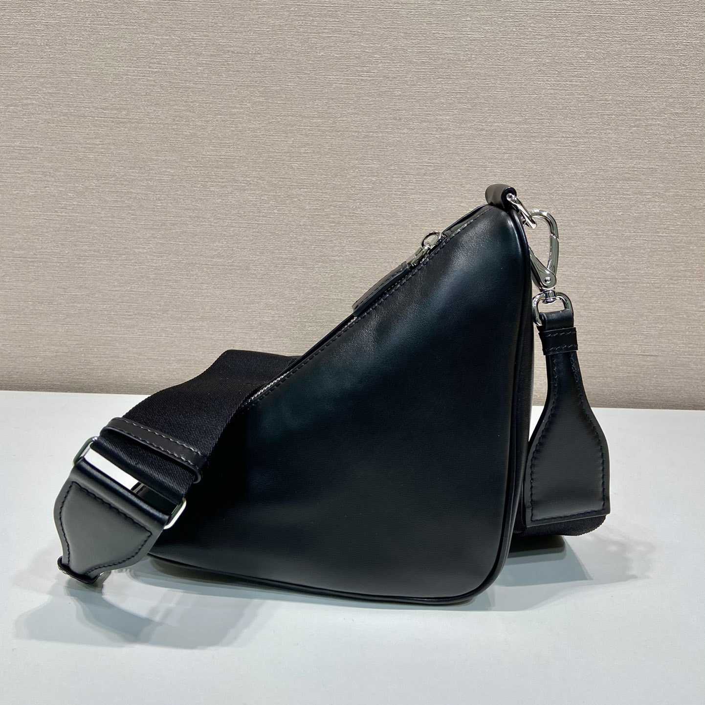 Prada Triangle Leather Bag - DesignerGu