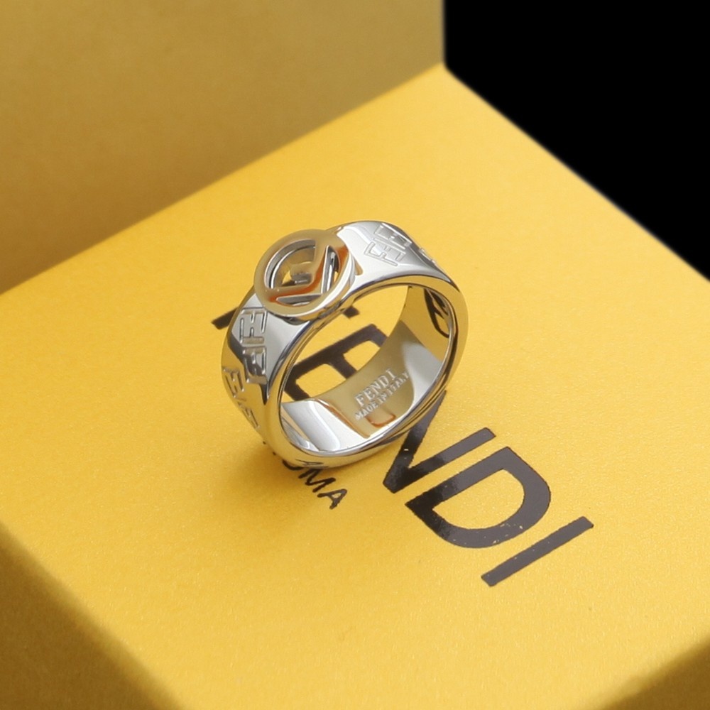 Fendi Initial Brass Ring - DesignerGu