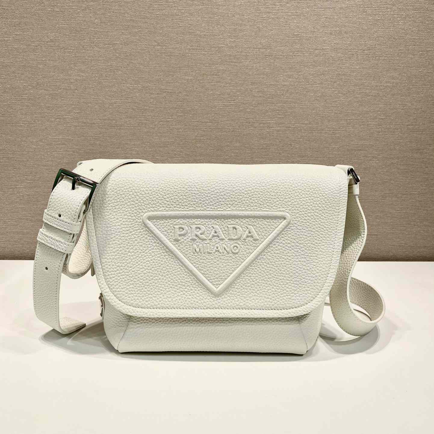 Prada Leather Bag With Shoulder Strap - DesignerGu