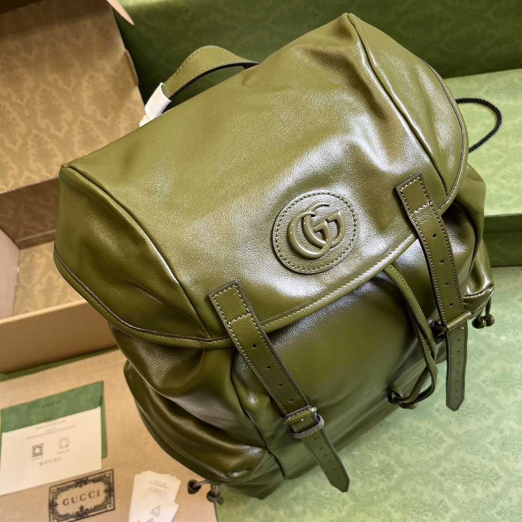 Gucci Backpack With Tonal Double G(38-44-15cm) - DesignerGu