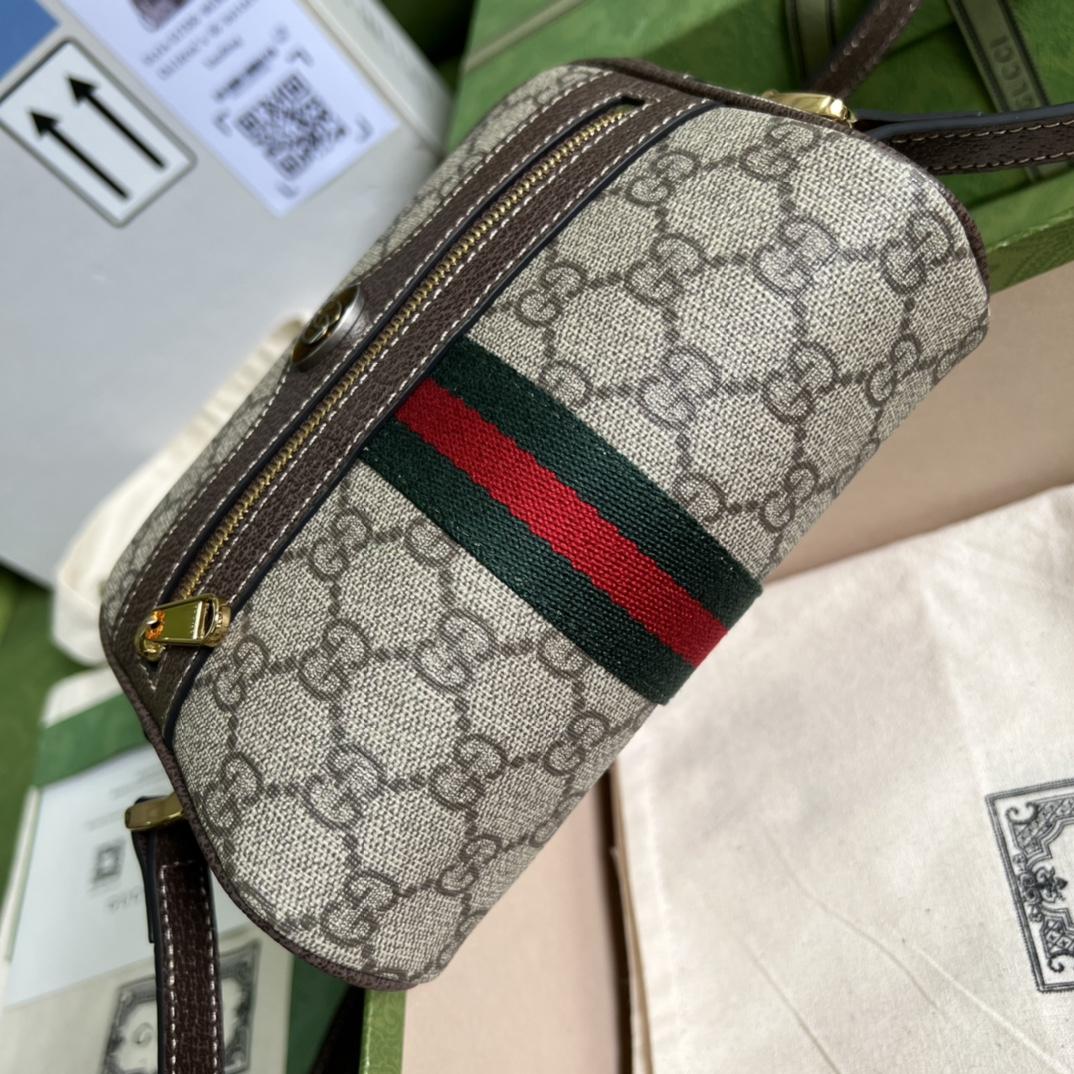 Gucci Ophidia GG Supreme Mini Bag(17.5-12-5.5cm) - DesignerGu