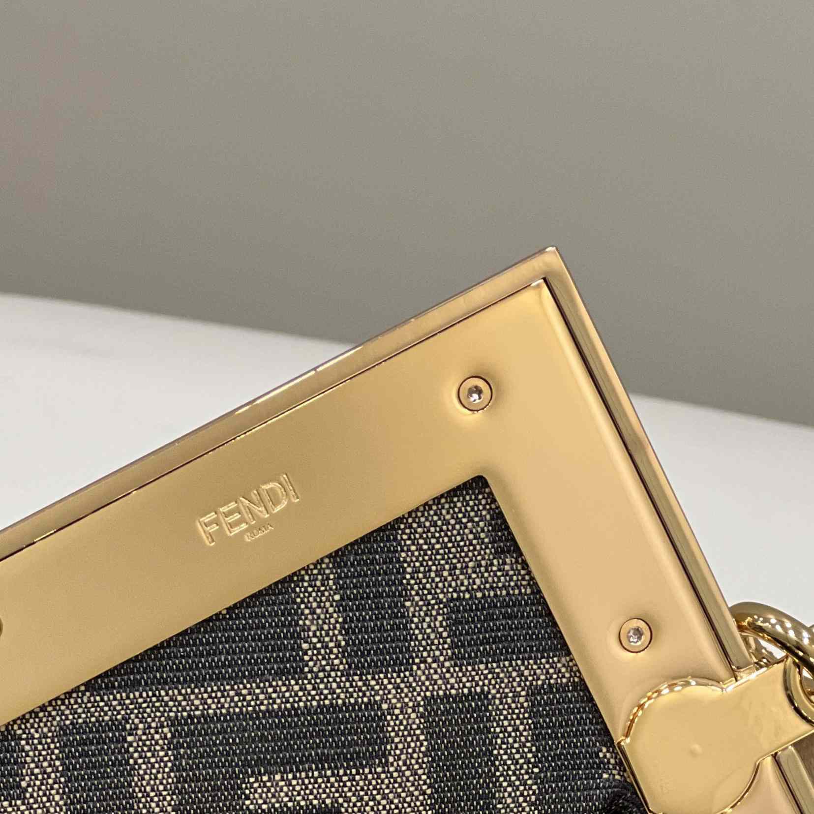 Fendi First Small Leather Bag With Multicolour Inlay - DesignerGu