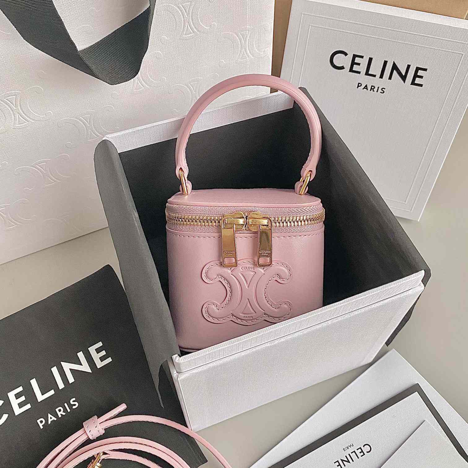 Celine Mini Vanity Case In Smooth Calfskin - DesignerGu