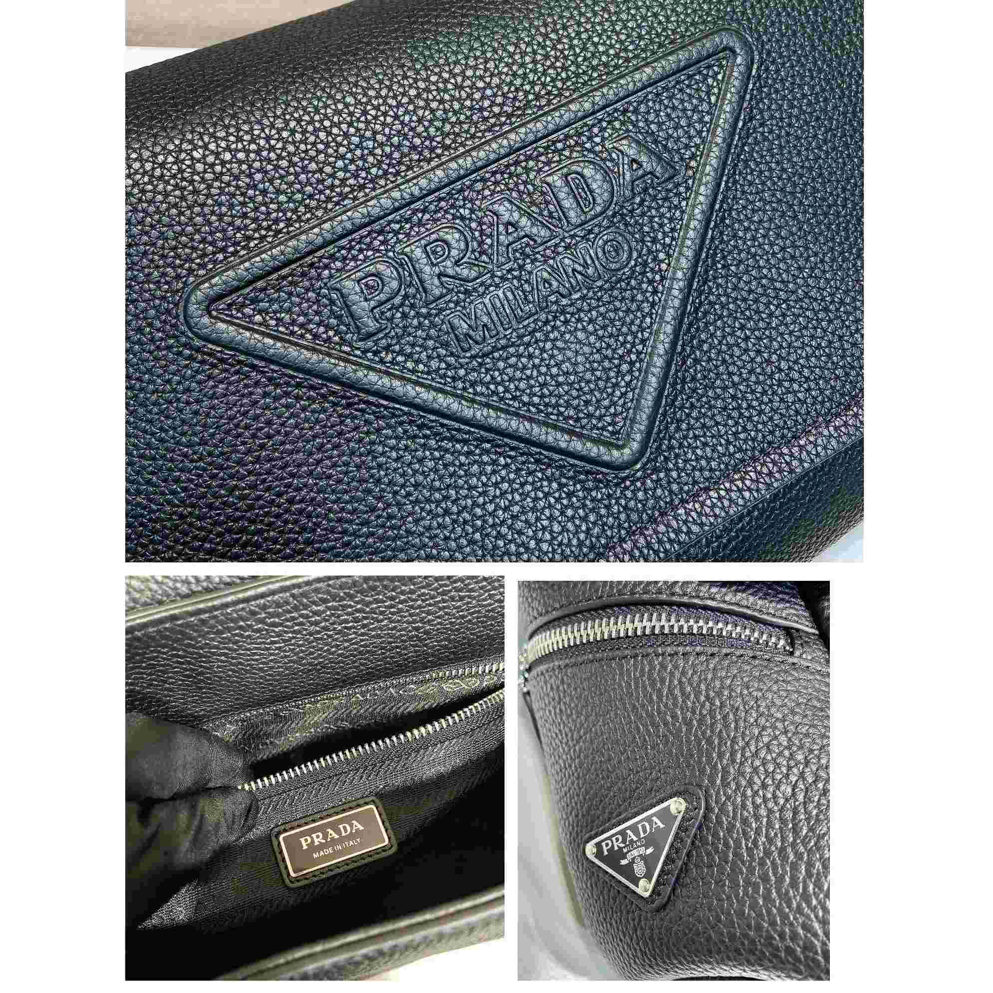 Prada Leather Bag With Shoulder Strap - DesignerGu