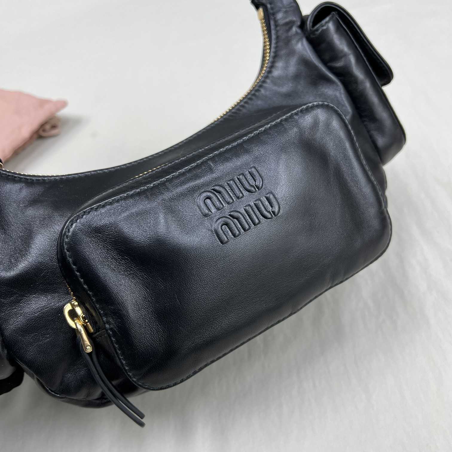 Miu Miu Nappa Leather Pocket Bag - DesignerGu