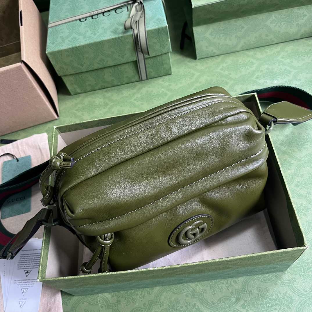 Gucci Shoulder Bag With Tonal Double G(23.5-15.5-8cm) - DesignerGu