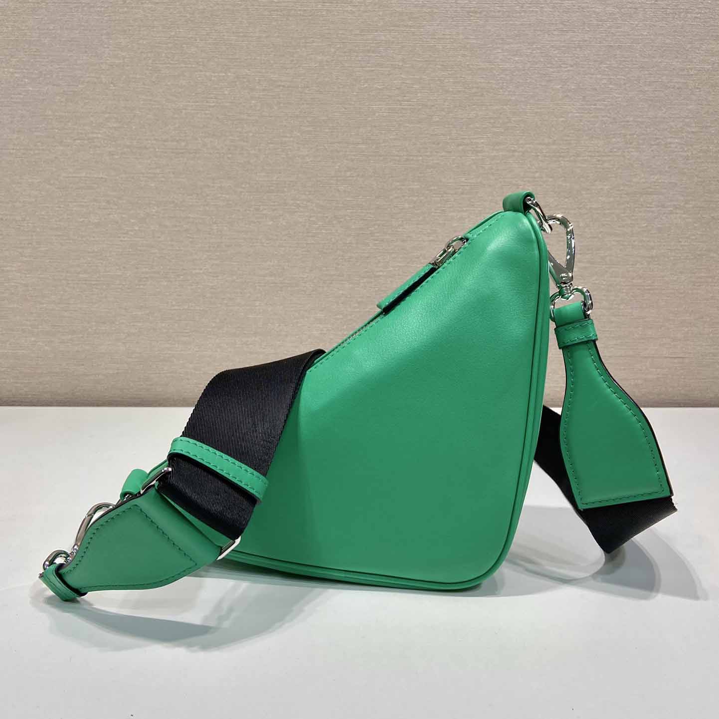 Prada Triangle Leather Bag - DesignerGu