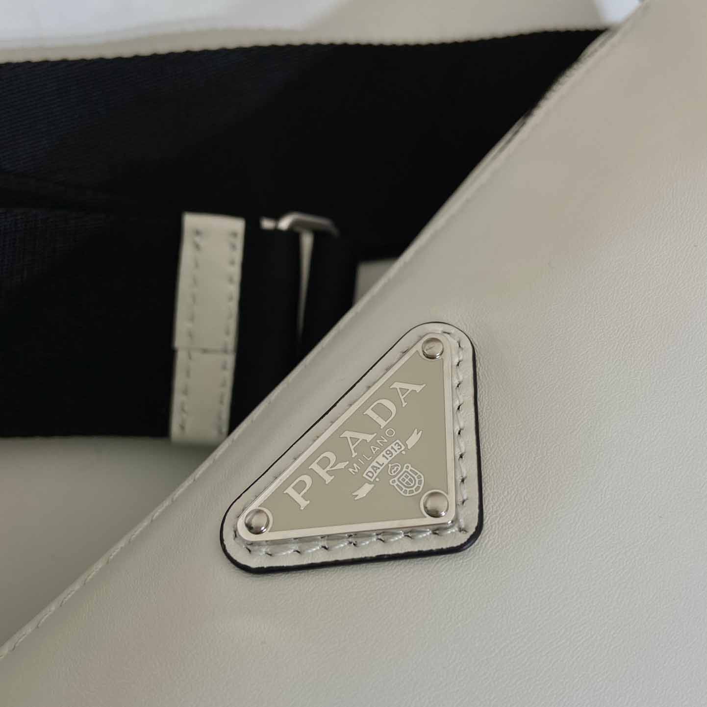 Prada Triangle Leather Bag - DesignerGu