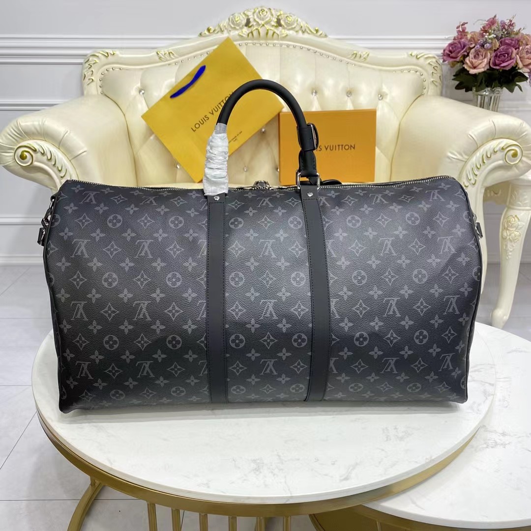 Louis Vuitton keepall 55 Monogram Eclipse(55-24-30CM) - DesignerGu