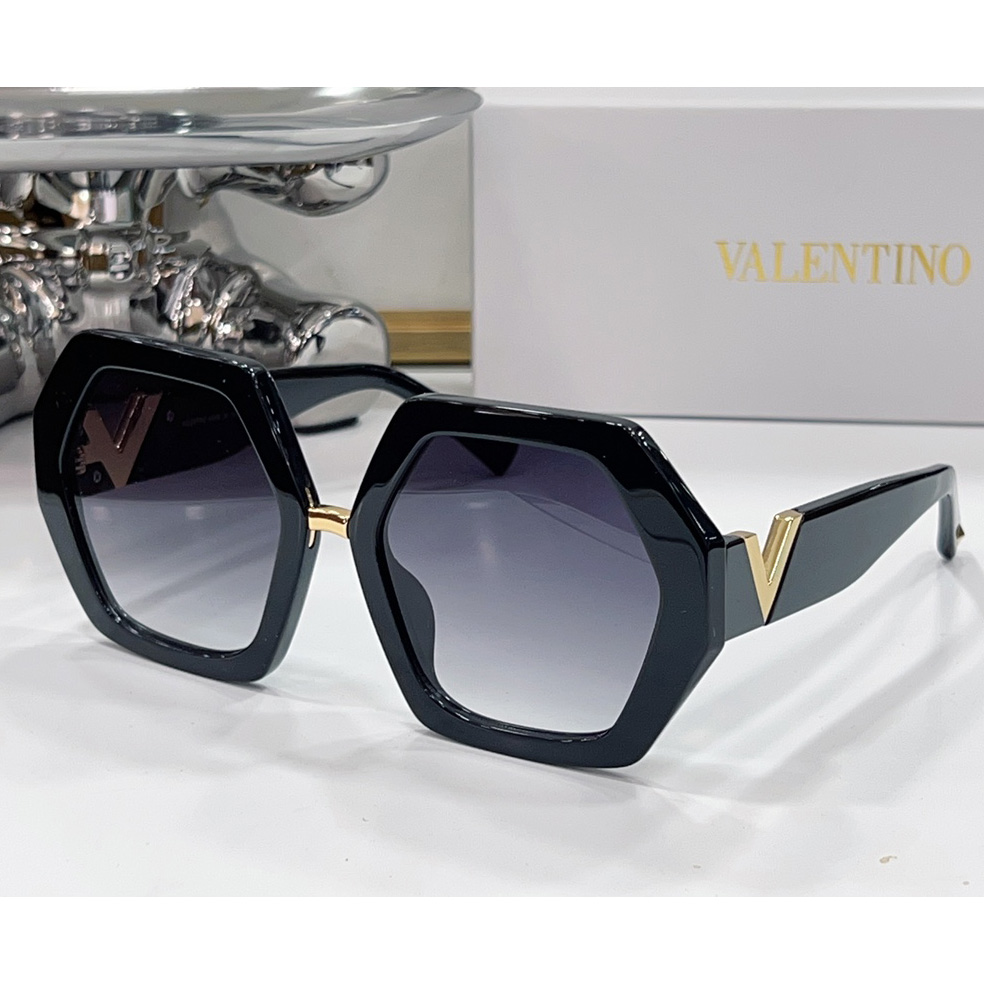 Valenti  VLOGO Hexagonal Oversized-frame Sunglasses  VA4053 - DesignerGu