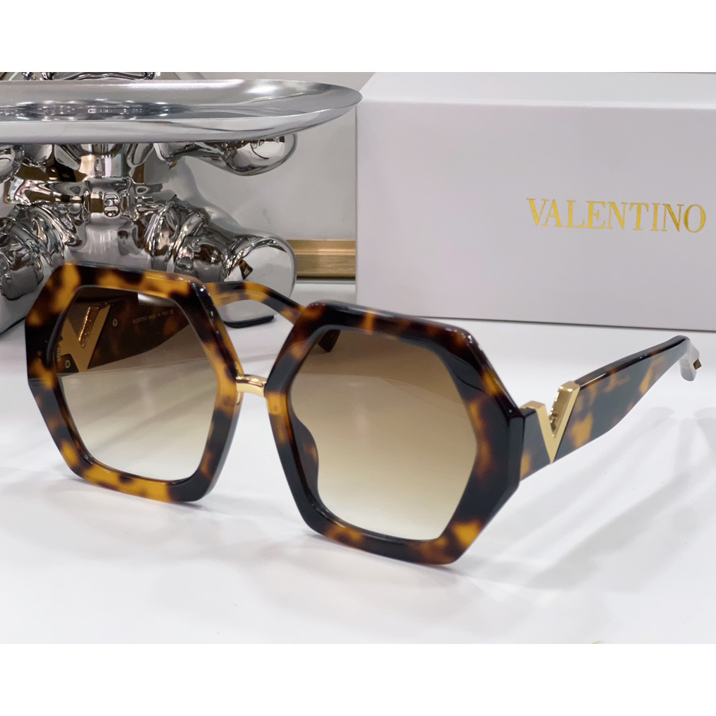 Valenti  VLOGO Hexagonal Oversized-frame Sunglasses  VA4053 - DesignerGu