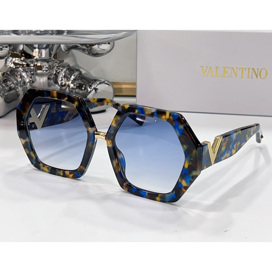 Valenti  VLOGO Hexagonal Oversized-frame Sunglasses  VA4053 - DesignerGu