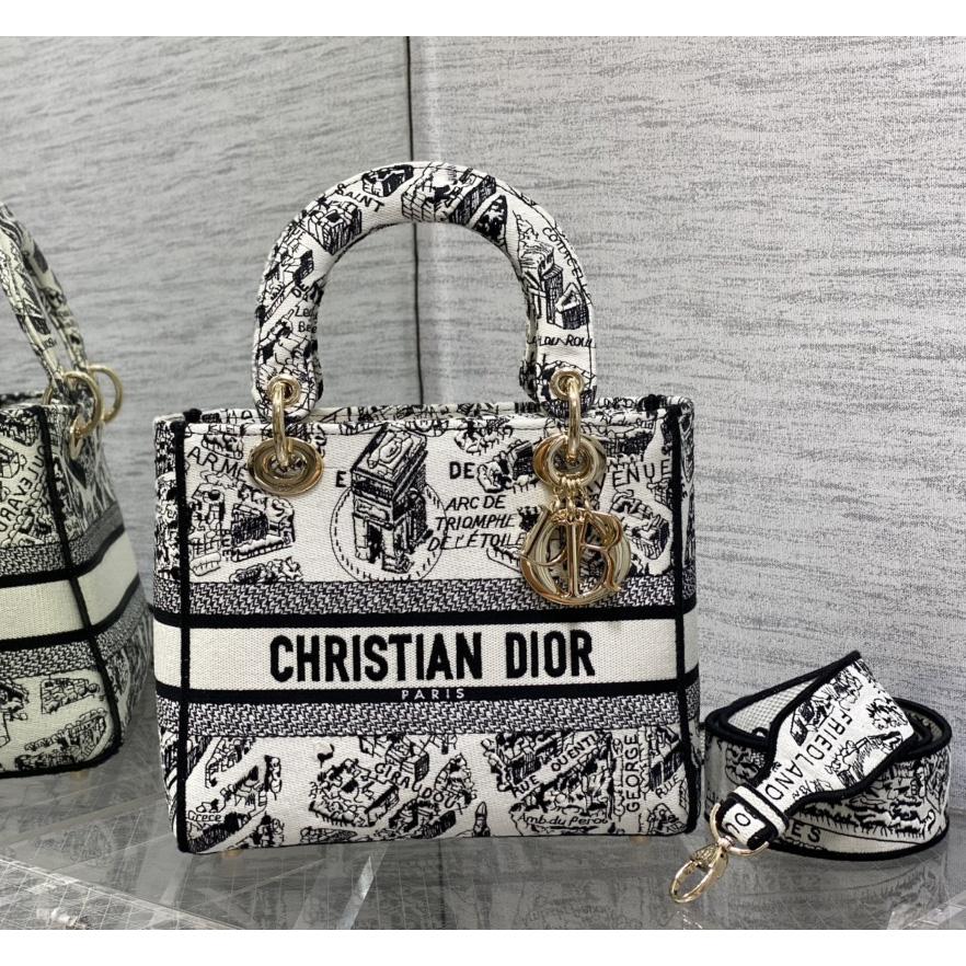 Dior Medium Lady D-lite Bag - DesignerGu