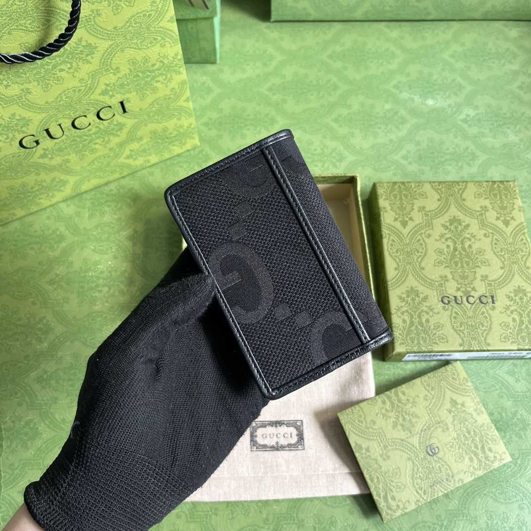 Gucci Jumbo GG Card Case - DesignerGu