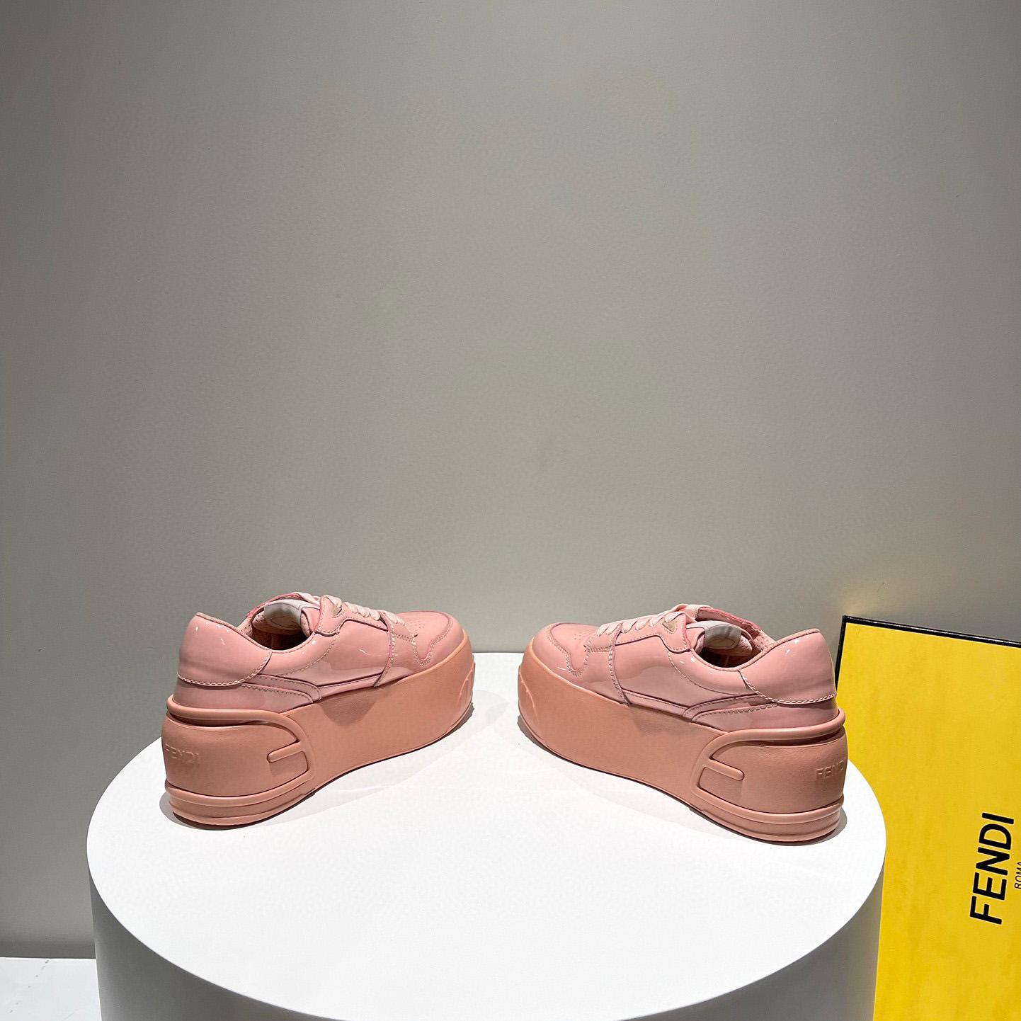 Fendi Fashion Show Pink Leather Low-Tops Sneaker  - DesignerGu